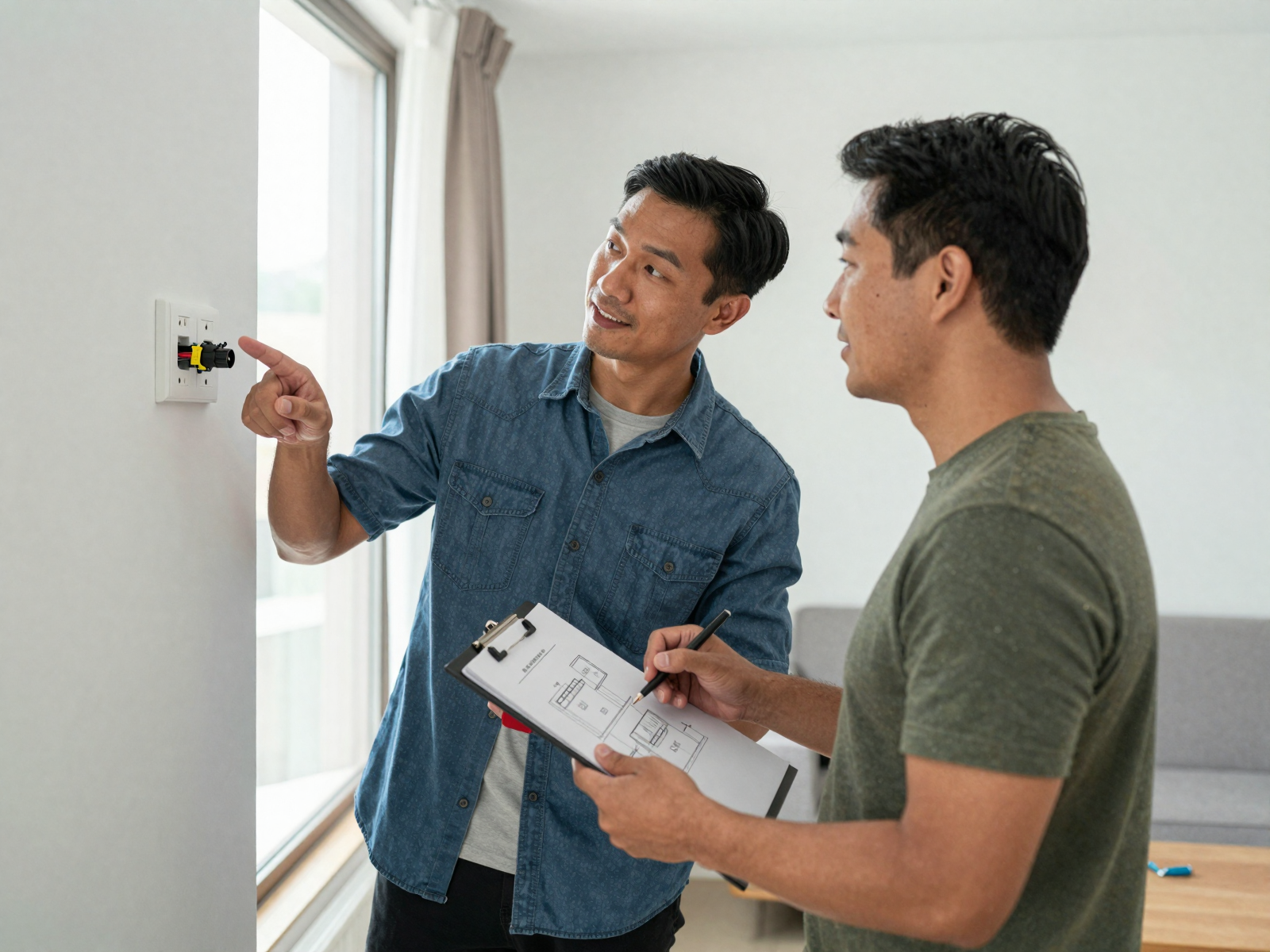 Professional electrical panel installation in a utility closet