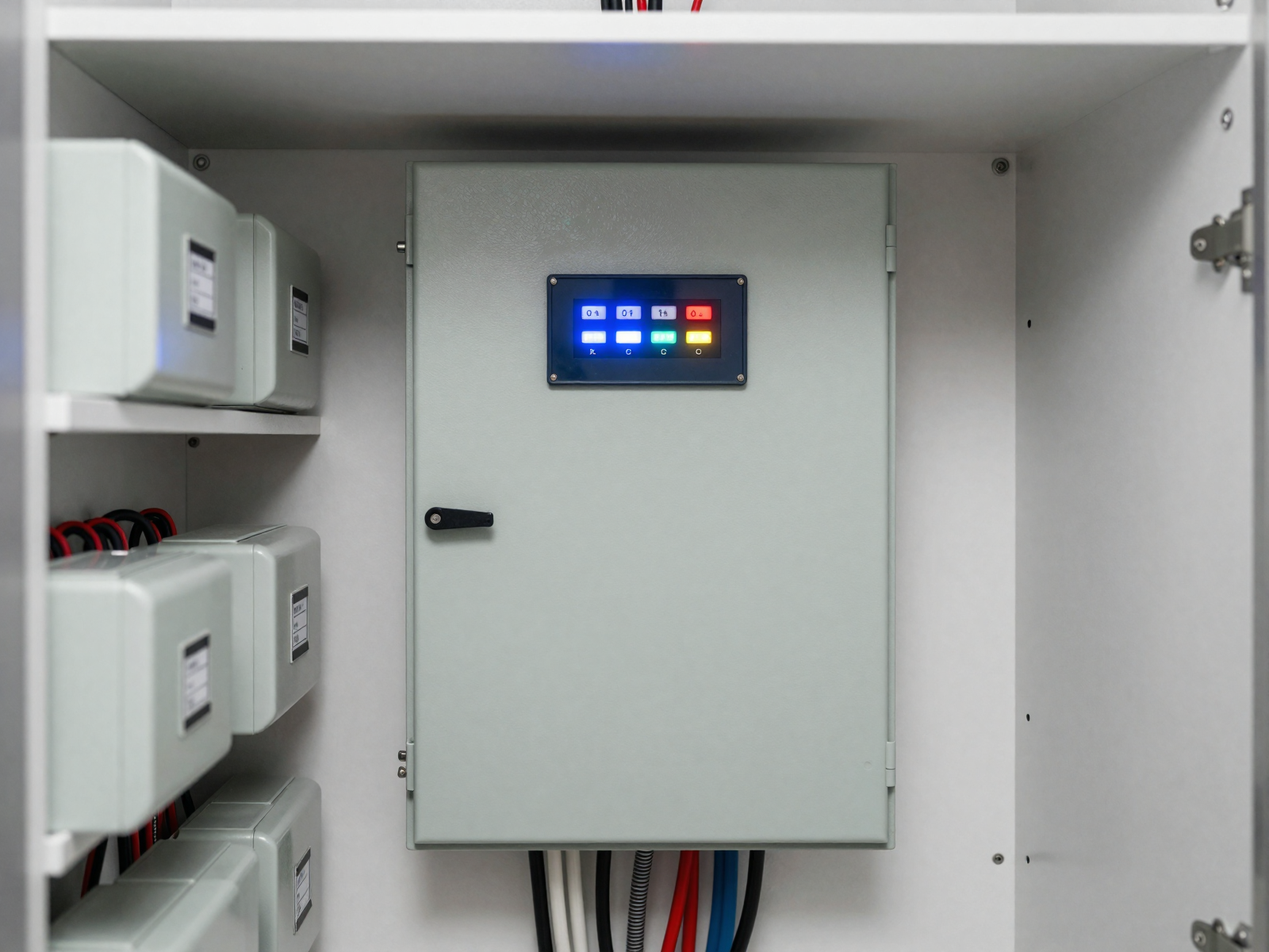 Completed residential electrical panel installation